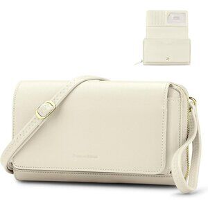 Women’s 06-color Beige Leather Imported Zipper Purses Crossbody Bag